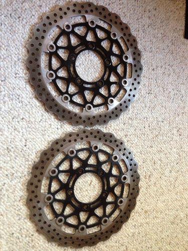 Zx10r zx10 zx 10 2009 09 front rotor brakes 08 10 kawasaki oem