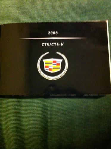 06 2006 cadillac cts/cts-v owner's manual