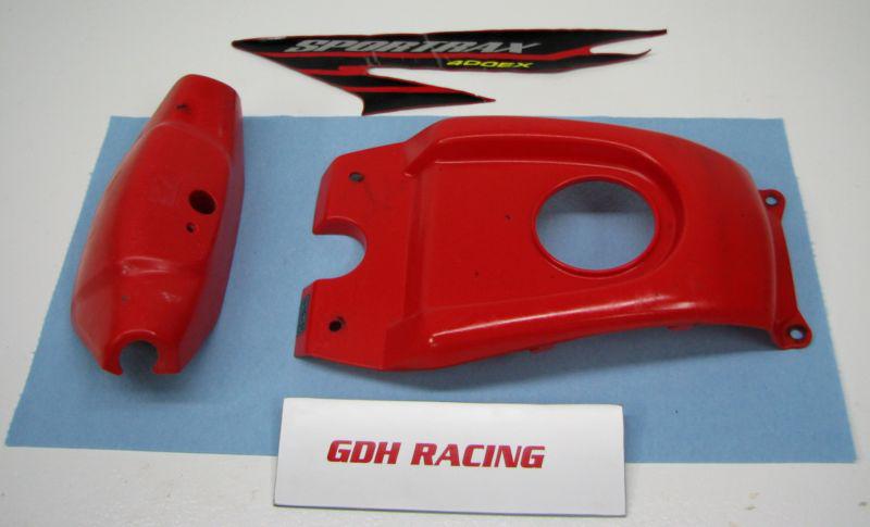 2004 trx 400ex red gas tank cover / handlebar cover fender*