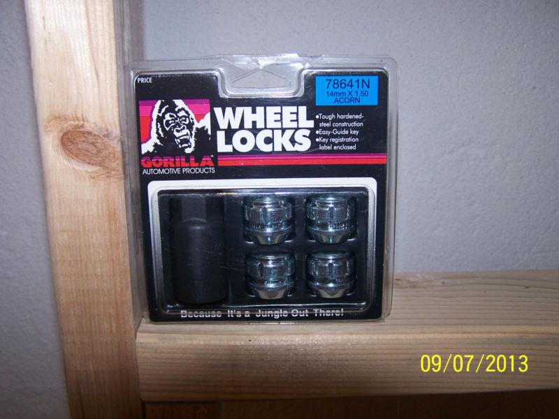 Gorilla 78641n wheel locks 14mm x 1.50 lock kit