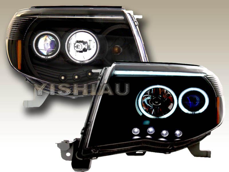 05-07 08 09 toyota tacoma ccfl projector headlights bk