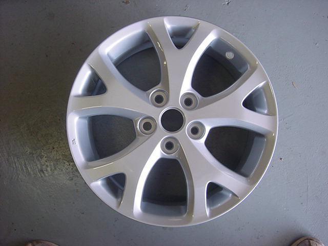 2007-2009 mazda 3 wheel, 17x6.5, 5 y spokes, full silver