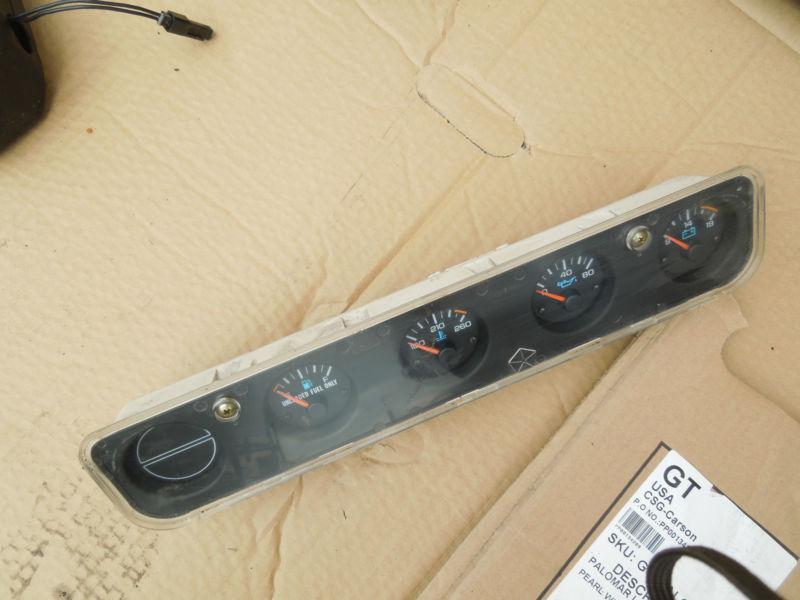 Factory center gauge instrument cluster, jeep wrangler yj, 1992-1995, nice!