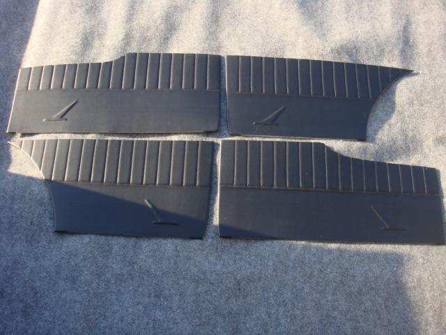 Custom door panels 1960-1963 ford falcon 4-door black pleated bird