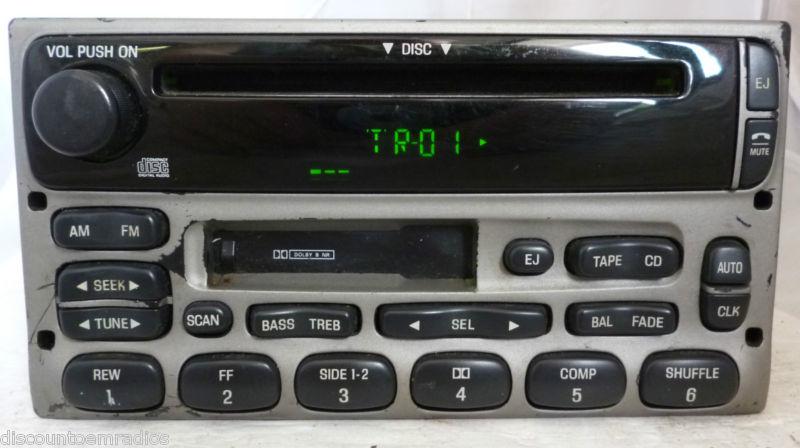 01-02 ford explorer sport trac radio cd cassette player 1l2f-18c868-ga *