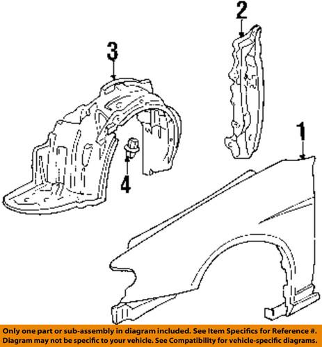 Honda oem 74101s5aj01 fender liner