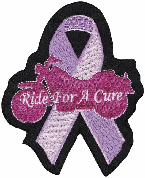 Lethal threat ride for a cure embroidered patch mn32028