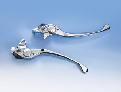 Smooth blade lever set - chrome for honda goldwing gl1800 1800