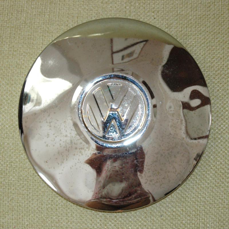 Vintage volkswagen vw hub cap 10 inches chrome some wear hubcap bus beetle