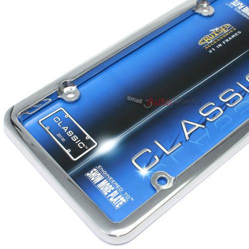 Classic plain metal chrome license plate tag frame for auto-car-truck