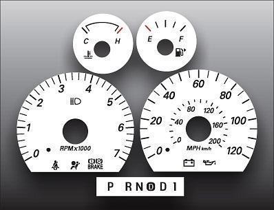 2005-2007 ford taurus sable instrument cluster white face gauges 05-07