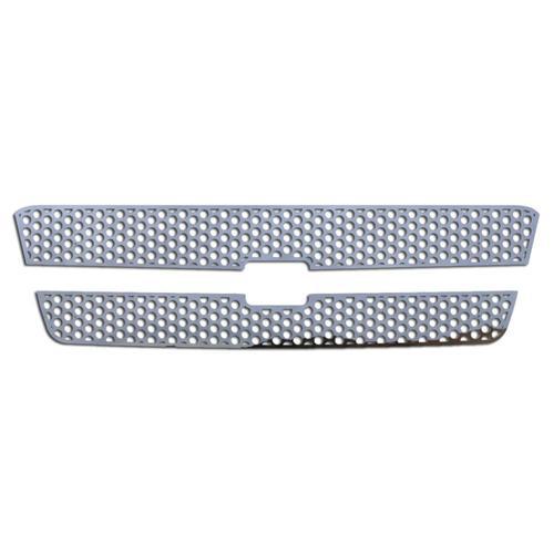 Chevy silverado hd 03-04 stainless circle punch front metal grille trim cover