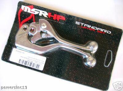 Msr kawasaki brake & clutch lever set kx 65 00 09 85 100 01 08 125 250 03 04 05