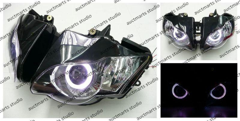 Honda cbr 1000rr 2008-2011 halo angel eye projector bi-xenon headlamp wht d