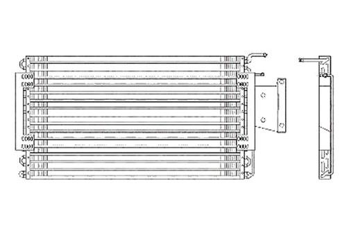 Replace cnd31790 - 68-71 pontiac gto a/c condenser car oe style part