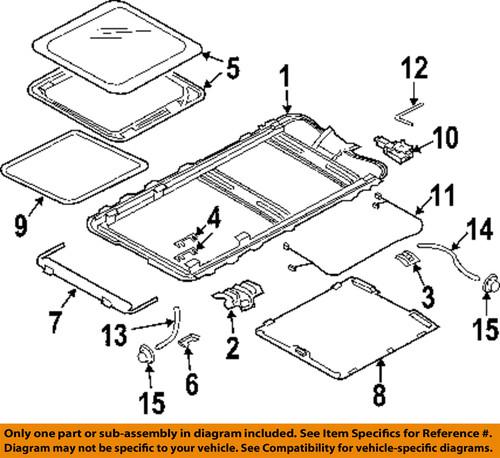 Subaru oem 65450sa001 sunroof motor/sun roof motor