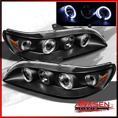 98-02 honda accord jdm black halo projector headlights lights lamps upgrade