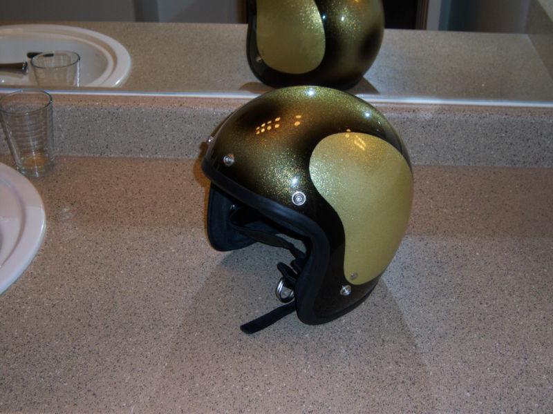 Vintage 3/4 motorcycle helmet 