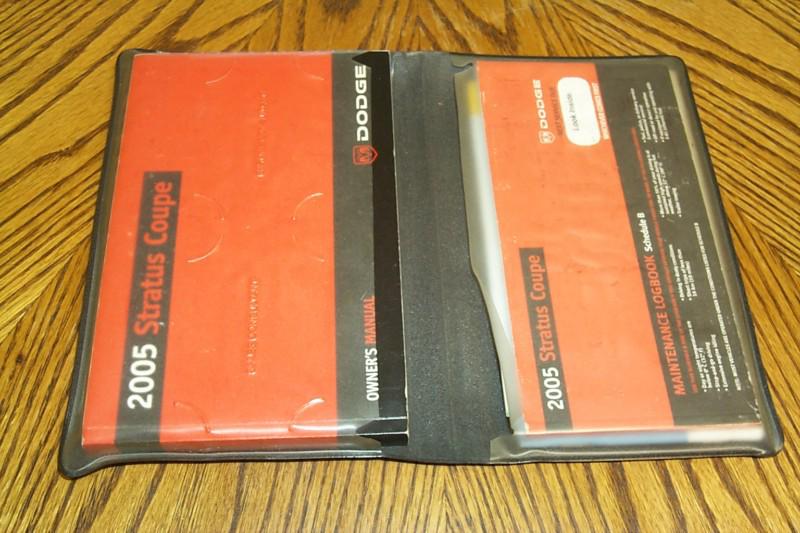 2005 dodge stratus owners manual w/case