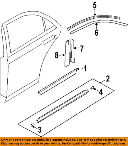 Mazda oem gk2a5069220 exterior-rear-body side molding