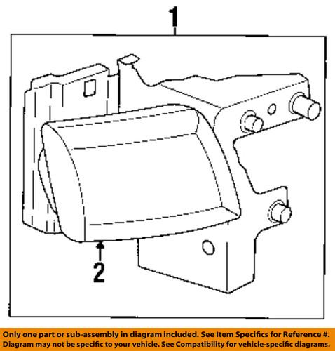 Dodge oem 55076525ac headlight-headlamp assembly