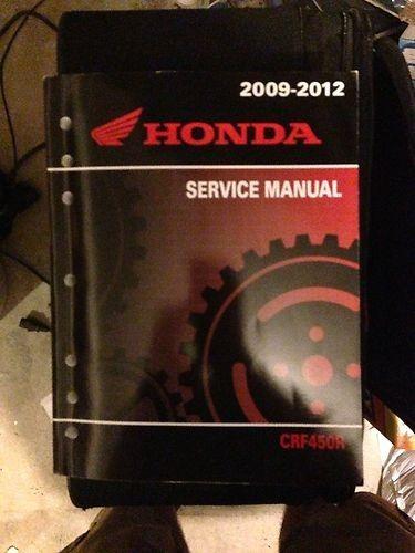 Factory honda 2009-2012 crf450r service manual