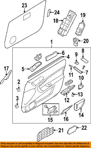 Subaru oem 83071ag05b door window switch panel/door component