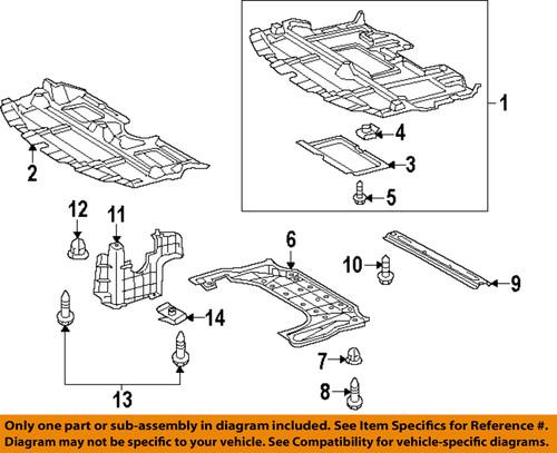 Lexus oem 5141053060 splash shields-splash shield