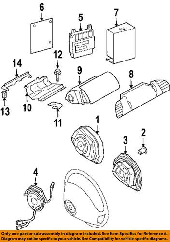 Dodge oem 5104089aa air bag-clockspring