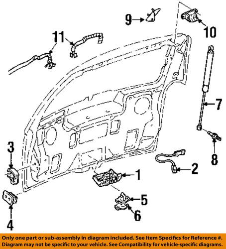 Gm oem 10347322 trunk/trunk part/trunk lock actuator motor