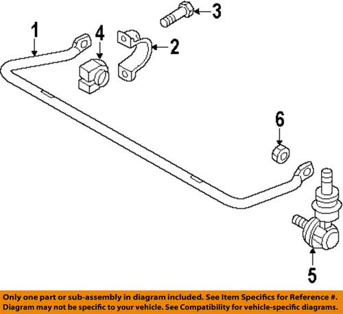 Mazda oem 9yb101005 suspension stabilizer bar link nut/chassis component