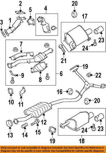 Subaru oem 44200sc041 exhaust pipe/exhaust pipe