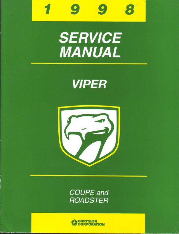 1998 dodge viper service manual 