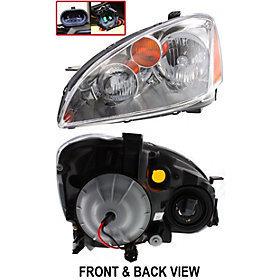 Nissan altima 02-04 head lamp lh, assembly, w/o hid lamps