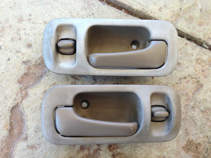 Honda civic 92-95 oem rear inside door handles sedan 4 door lx ex tan