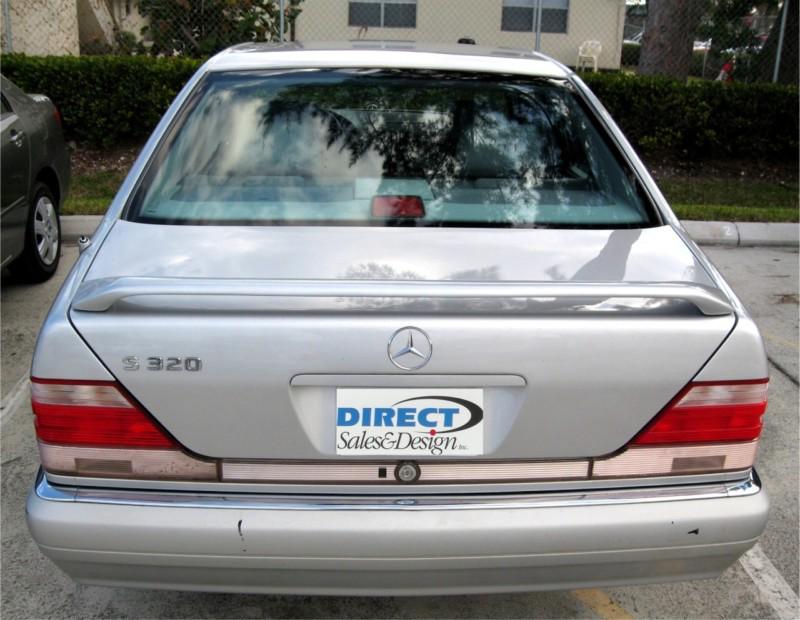 1992-1998 mercedes s class sedan w140  l-style rear wing spoiler (painted)