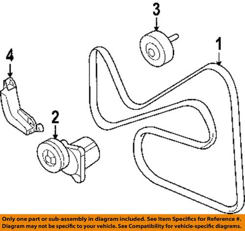 Ford oem 6e5z-8620-b serpentine belt/fan belt/serpentine belt