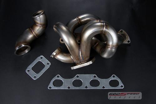 Civic dc2 b16 b18 t3t4 t4e equal length ac stainless turbo manifold downpipe