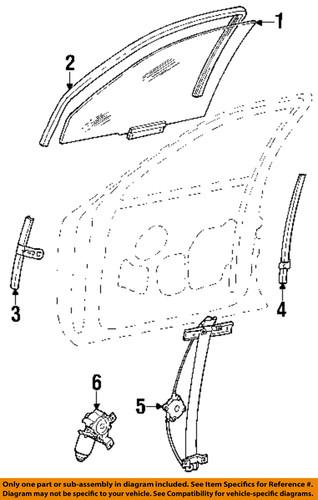 Ford oem f3vy5423209a window regulator