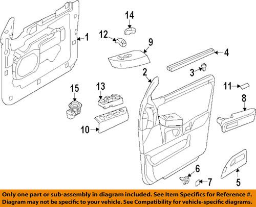 Ford oem 8l1z-14529-aa door component/door window switch panel