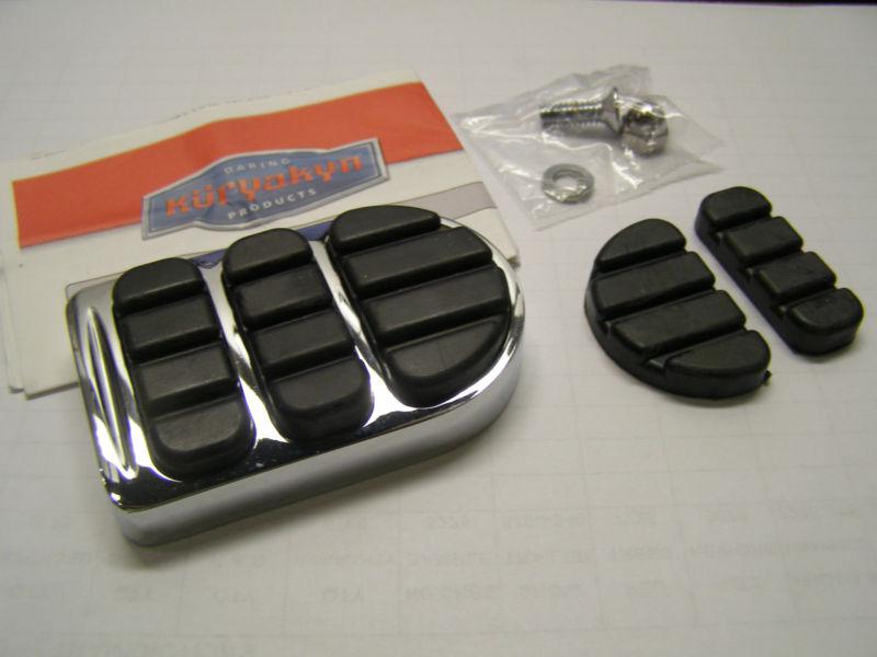 Kuryakyn iso brake pedal pad, stock replacement, fxst & dyna wide glide p/n 8029