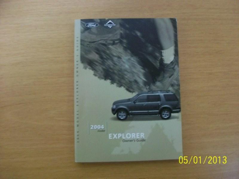 2004 ford explorer    owners manual