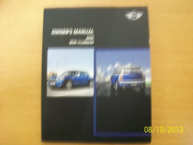 2007 cooper mini /mini clubmen owners manual