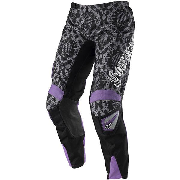 2010 fox racing girls 180 purple/black  youth race pants (24) 