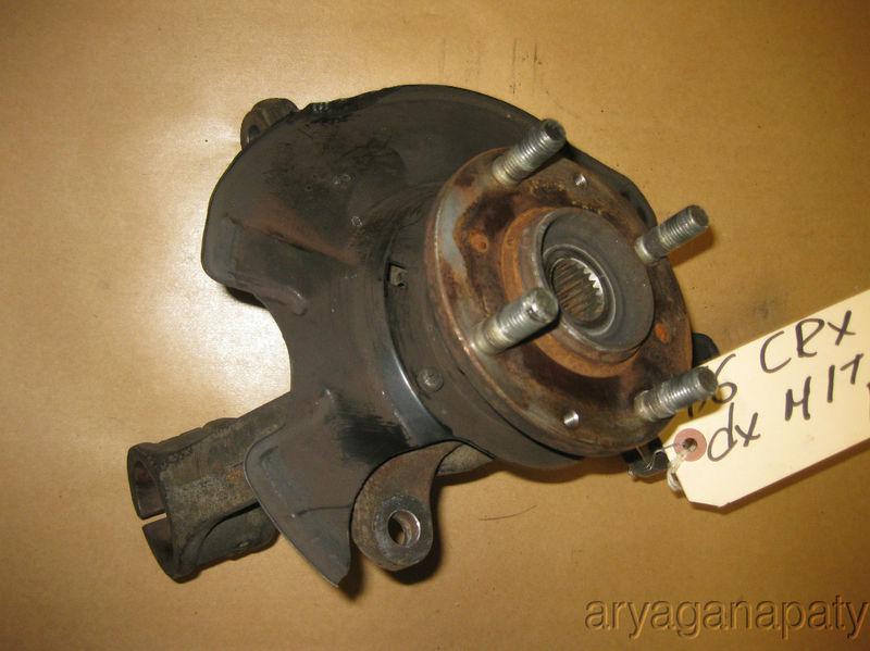 84 85 86 87 honda civic crx oem front l steering knuckle spindle dx 