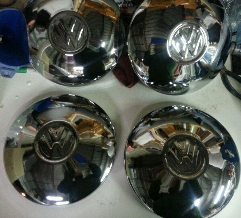 Vw volkswagen bug super beetle karmann ghia type 3 squareback fastback hub caps 