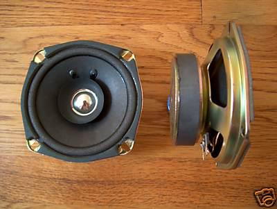 Pair of 5 inch replacement speakers for jaguar e type xke series 1 slim fit