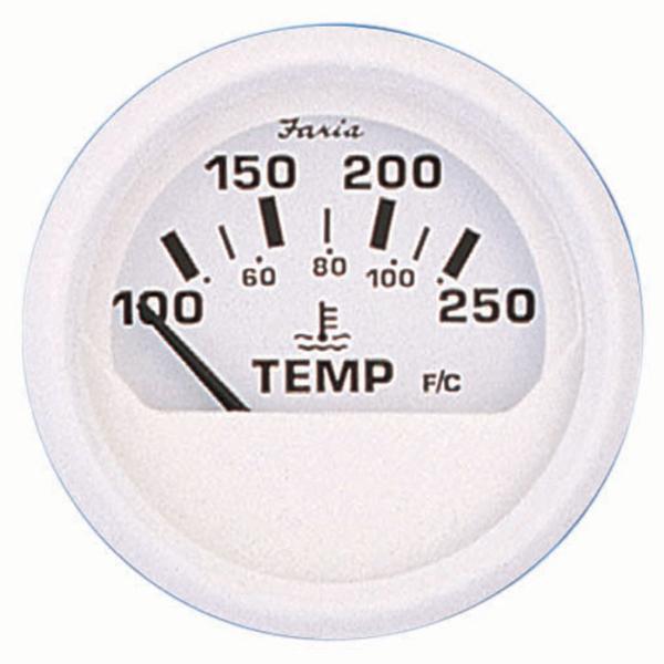 Faria dress white water temp gauge 13110