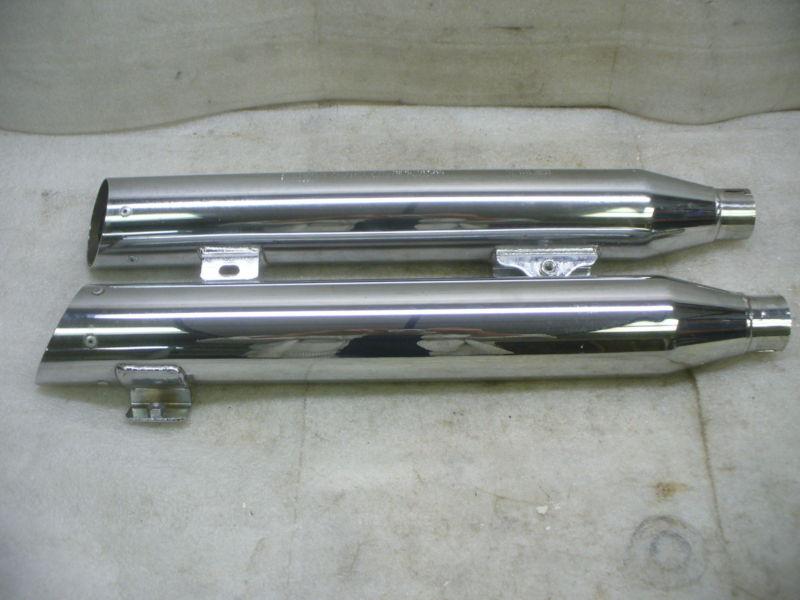 Harley dyna fatbob altered stock mufflers,#64705-08/64987-08.