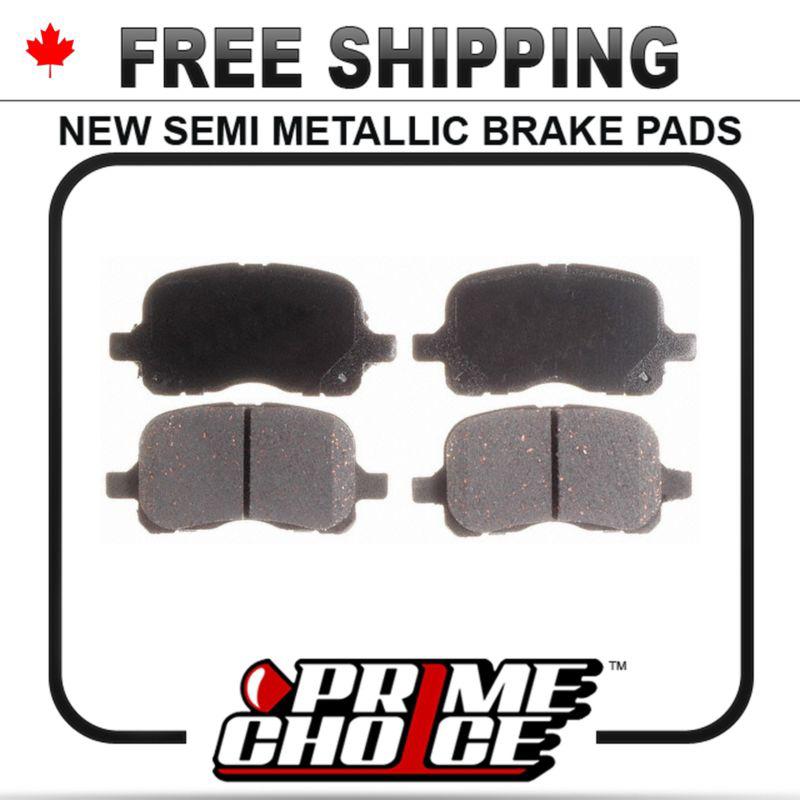 New premium complete set of front metallic disc brake pads with shims